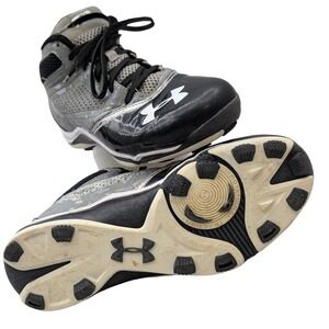 Under Armour MLB Baseball Cleats 1238100-020 Black Digital Camo Youth 5.5Y